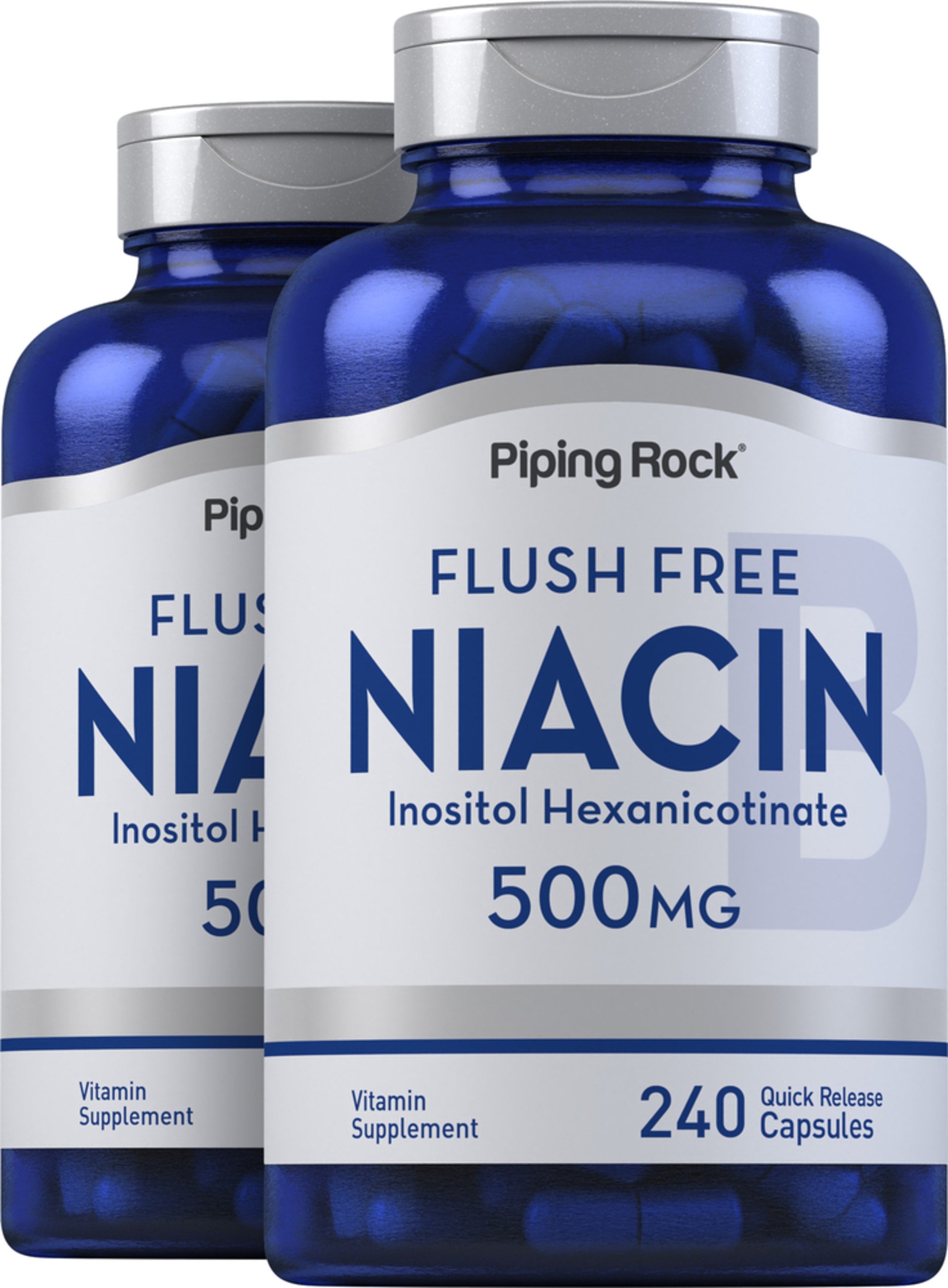 Flush Free Niacin, 500 mg, 240 Quick Release Capsules, 2 Bottles