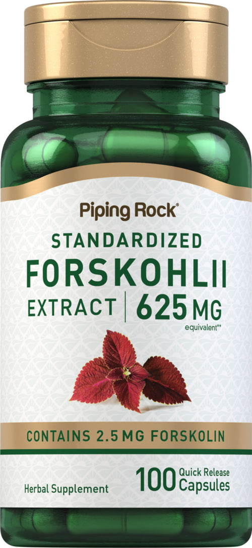 Forskohlii Coleus (Standardized Extract), 625 mg, 100 Quick Release Capsules Bottle