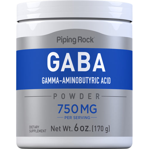GABA-pulver (Gamma-aminosmørsyre) 6 oz 170 g Flaske    