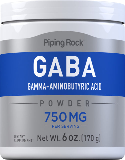 GABA ผง   (กรดแกมมาอะมิโนบิวทีริก) 6 ออนซ์ 170 g ขวด    