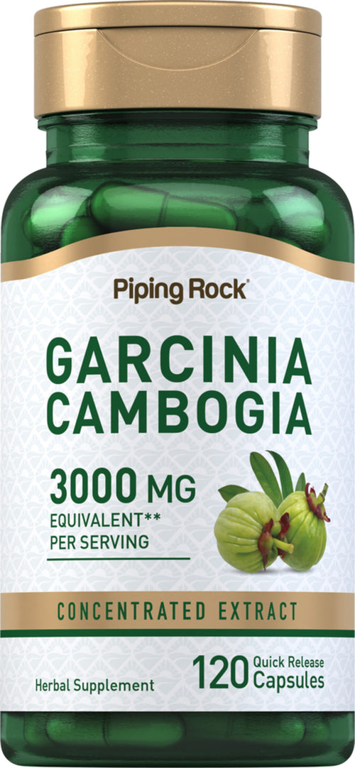 Garcinia Cambogia Plus Chromium Picolinate 1000 mg (ต่อการเสิร์ฟ) 120 แคปซูลแบบปล่อยตัวยาเร็ว     
