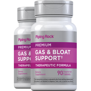 Gas & Bloat Support, 90 Vegetarian Tablets, 2  Bottles