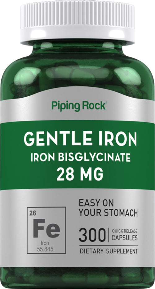 Gentle Iron (željezo-bisglicinat) 28 mg 300 Kapsule s brzim otpuštanjem     