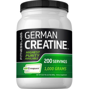 German Creatine Monohydrate (Creapure), 5000 mg (per serving), 2.2 lb (1000 g) Bottle 