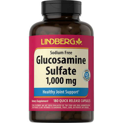 Sulfato de glucosamina  1,000 mg 180 Cápsulas de Rápida Absorção     