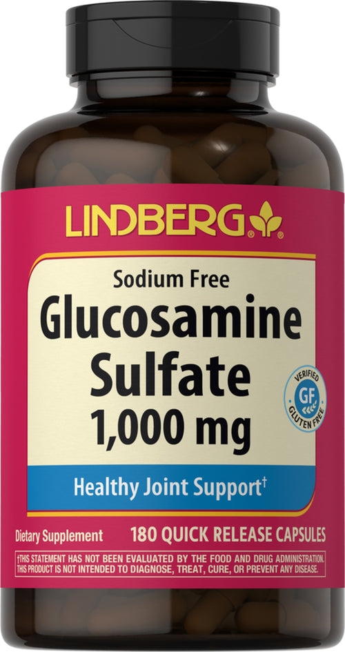 Sulfato de glucosamina 1,000 mg 180 Cápsulas de liberación rápida     