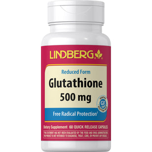 L-glutation (Redus) 500 mg 60 Capsule cu eliberare rapidă     