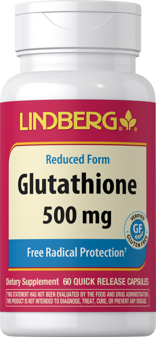 L-glutation (Redus) 500 mg 60 Capsule cu eliberare rapidă     