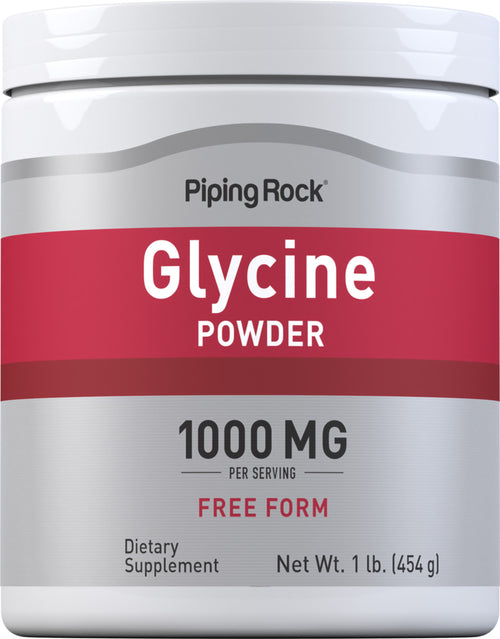 Glycinepoeder (100% zuiver) 1 pond 454 g Fles    