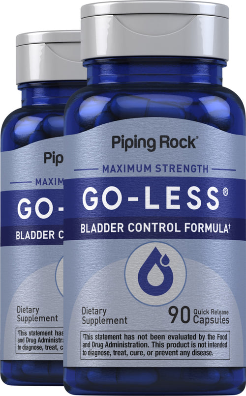 Go-Less Bladder Control (Maximum Strength), 90 Quick Release Capsules, 2  Bottles