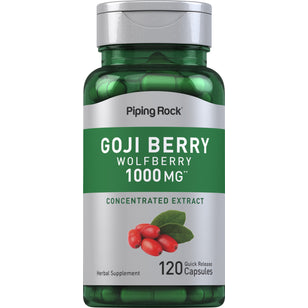 Goji Berry (Wolfberry), 1000 mg, 120 Quick Release Capsules