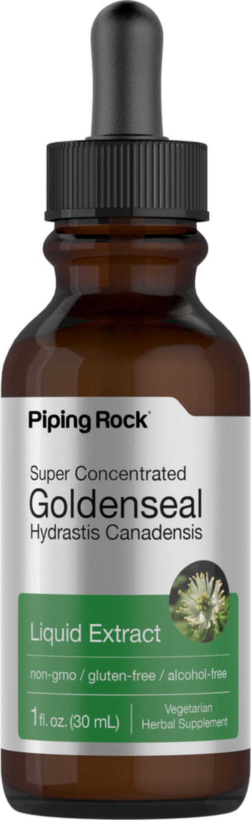 สารสกัดเหลวจาก Goldenseal ปราศจากแอลกอฮอล์ 1 fl oz 30 มล. ขวดหยด    