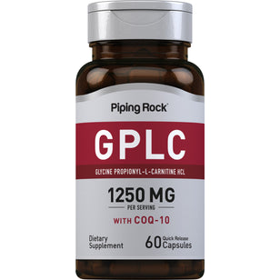 GPLC propionil-L-carnitina GlycoCarn HCI con CoQ10 60 Cápsulas de liberación rápida       