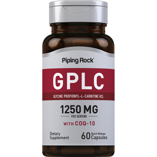 GPLC GlycoCarn Propionyl-L-karnitin HCl med CoQ10 60 Hurtigvirkende kapsler       