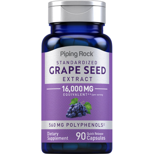 Grape Seed Extract, 16,000 mg (per serving), 90 Quick Release Capsules