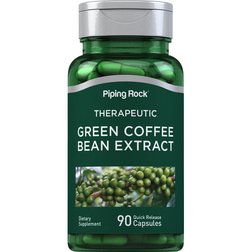 Granos de café verdes 50 % de ácido clorogénico 400 mg 90 Cápsulas de liberación rápida     