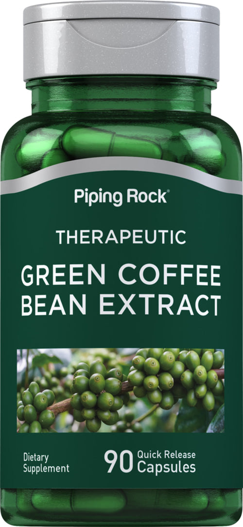 Grãos de café verde Ácido clorogénico a 50% 400 mg 90 Cápsulas de Rápida Absorção     