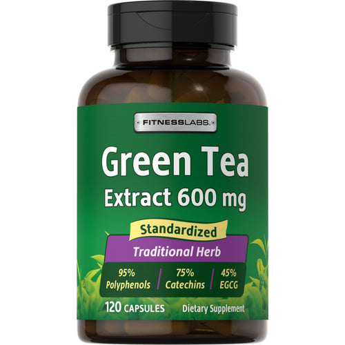 Ekstrakt av grønn te 600 mg 120 Kapsler     