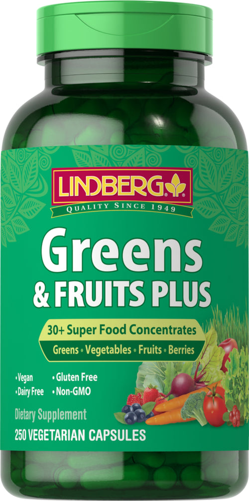 Greens & Fruits Plus, 250 Vegetarian Capsules