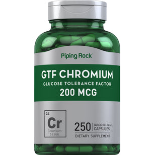GTF Chromium, 200 mcg, 250 Quick Release Capsules