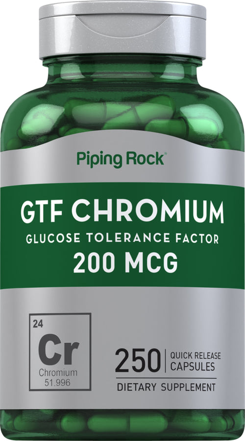 GTF chromium  200 mcg 250 Snel afgevende capsules     