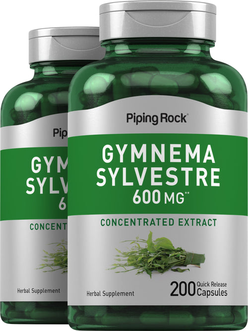 Gymnema Sylvestre, 600 mg, 200 Quick Release Capsules, 2  Bottles