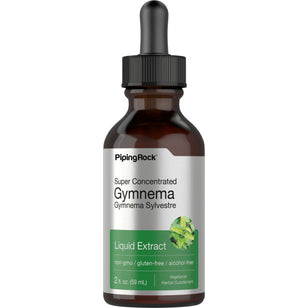 Gymnema Sylvestre Leaf Liquid Extract Alcohol Free, 2 fl oz (59 mL) Dropper Bottle