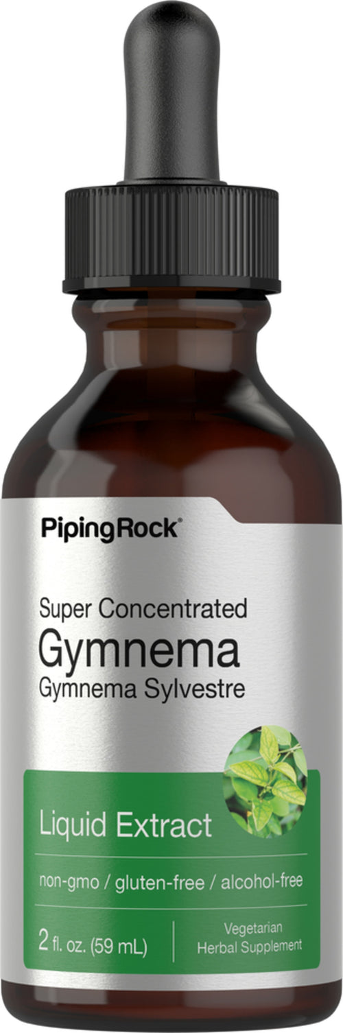 Flytende ekstrakt av gymnema-blader - alkoholfri 2 ounce 59 mL Pipetteflaske    
