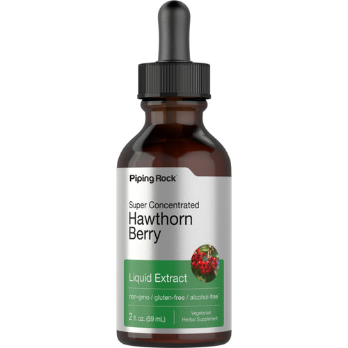 Hawthorn Berry Liquid Extract Alcohol Free, 2 fl oz (59 mL) Dropper Bottle