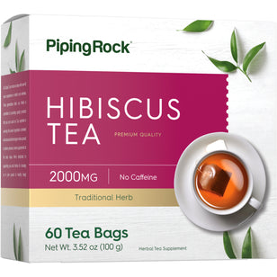 Hibiscus Tea, 2000 mg, 60 Tea Bags