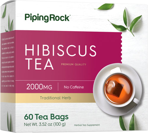 Hibiscus organische thee 2000 mg 50 Theezakjes     