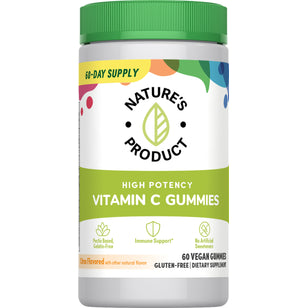 Vitamin C High Potency (Citrus), 60 Vegan Gummies