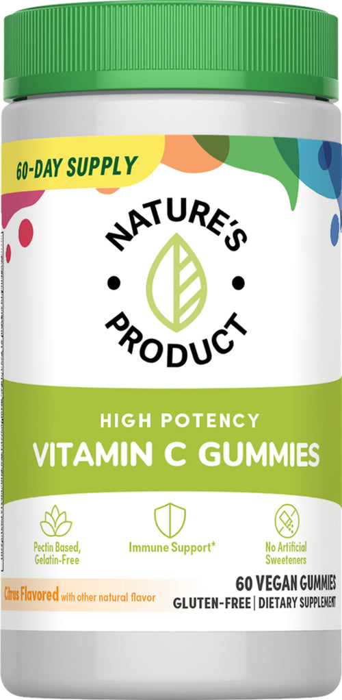 Vitamin C High Potency (Citrus), 60 Vegan Gummies