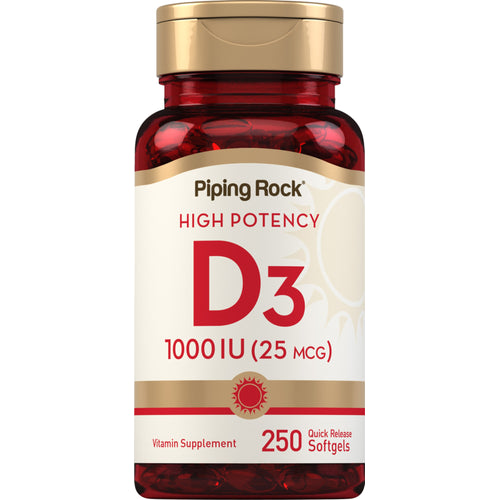 Voimakas D3-vitamiini  1000 IU 250 Pikaliukenevat geelit     