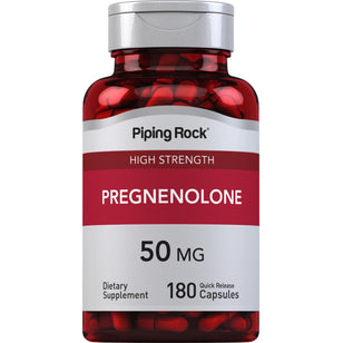 Pregnenolon med høy styrke  50 mg 180 Hurtigvirkende kapsler     