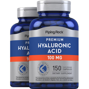 Hyaluronic Acid, 100 mg, 150 Quick Release Capsules, 2  Bottles