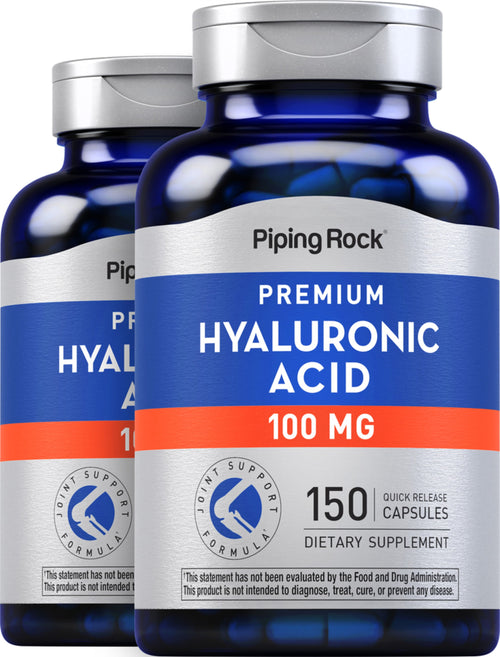 Acide Hyaluronique Articulations H,  100 mg 150 Gélules à libération rapide 2 Bouteilles