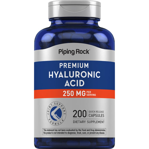 H – kyselina hyalurónová na kĺby  250 mg (v jednej dávke) 200 Kapsule s rýchlym uvoľňovaním     