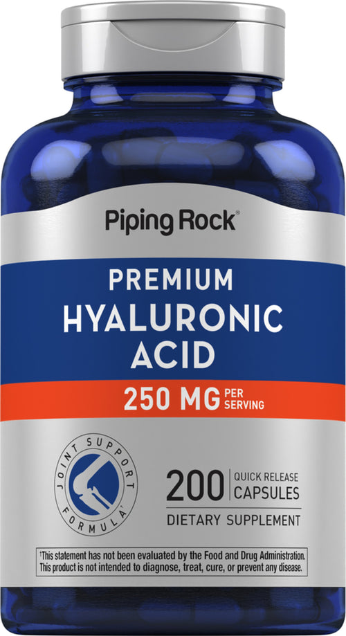 H – kyselina hyalurónová na kĺby  250 mg (v jednej dávke) 200 Kapsule s rýchlym uvoľňovaním     
