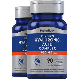 Hyaluronic Acid Complex, 900 mg (per serving), 90 Quick Release Capsules, 2  Bottles