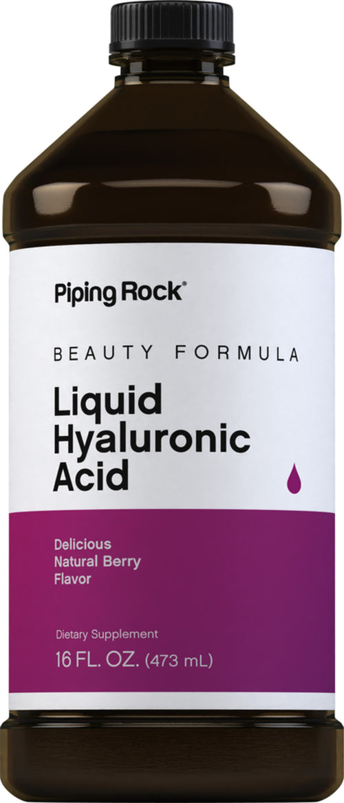 Hyaluronic Acid Liquid (Delicious Berry), 16 fl oz (473 mL) Bottle