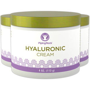 Crème Hyaluronique,  4 once 113 g Bocal 3 Pots