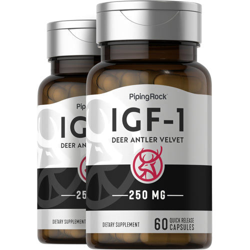 IGF-1 Deer Antler Velvet, 60 Quick Release Capsules, 2  Bottles