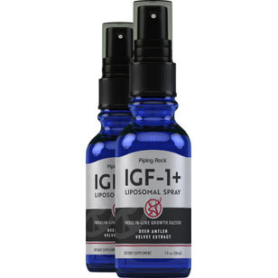IGF Deer Antler Velvet Spray, Extra Strength, 1 fl oz (30 mL) Spray Bottle, 2  Spray Bottles