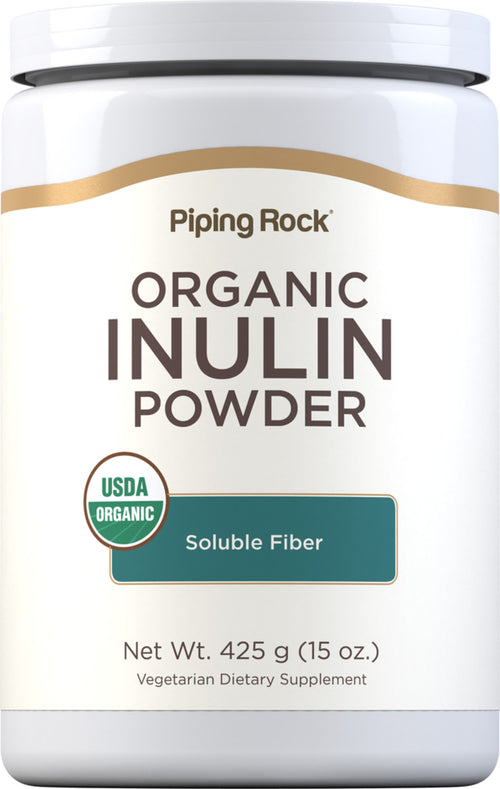 Inulin prebiotikus FOS por (Organikus) 15 oz 425 g Palack    
