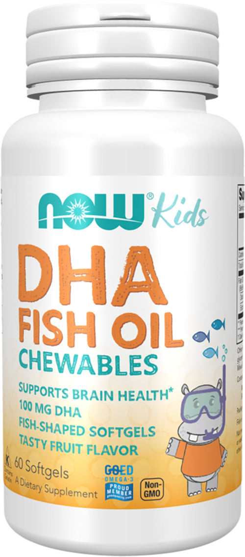 DHA tyggebiter for barn 100 mg 60 Myke geler     
