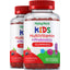 Kids Multivitamin + Probiotic Gummies (Natural Berry), 90 Vegetarian Gummies, 2  Bottles