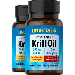 Krill Oil, 500 mg, 60 Softgels, 2  Bottles