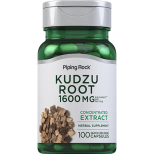 Raíz de kudzu  1600 mg (por porción) 100 Cápsulas de liberación rápida     