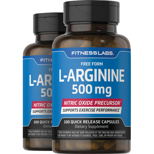 L-Arginine 500 mg 100 Gélules 2 Bouteilles  